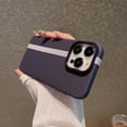 thumbnail image 1 of Allytech Slim Case for iPhone 16 Pro [Compatible with Magsafe] [Military Grade Drop Protection], Aramid Fiber Luxury Shockproof Anti-Scratch Hard PC Cover Case for iPhone 16 Pro, Darkpurple, 1 of 8