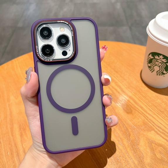 Allytech Slim Cover for Apple iPhone 15 Pro Max, Drop Protective Shockproof Hybrid Rugged Wireless Charging Magsafe Compatible Phone Case Cover for Apple iPhone 15 Pro Max 6.7" - Purple