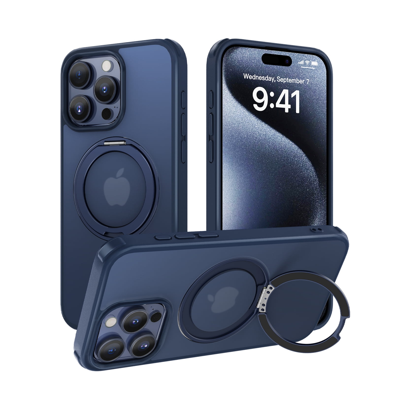 Allytech Slim Magnetic Case for iPhone 15 Pro Max with 360° Rotation ...