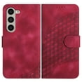 thumbnail image 1 of Allytech Slim PU Leather Case for Galaxy Z Fold 5, 3D Geometric Lattice Luxury Slim Fit Soft Shell Bumper Shockproof Cell Phone Case Cover for Samsung Galaxy Z Fold 5, Rose, 1 of 2