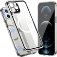 thumbnail image 1 of Allytech Slim Thin Case for iPhone 12 Pro (2020), Compatible with MagSafe Accessories Built-in Screen Protector & Camera Lens Protector Shockproof Magnetic Case for iPhone 12 Pro, Silver, 1 of 6