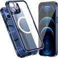 thumbnail image 1 of Allytech Slim Thin Case for iPhone 12 Pro (2020), Compatible with MagSafe Accessories Built-in Screen Protector & Camera Lens Protector Shockproof Magnetic Case for iPhone 12 Pro, Darkblue, 1 of 6