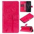 thumbnail image 1 of Allytech Slim Wallet Case for Google Pixel 8 Pro, Stylish Embossed Pattern PU Leather Shockproof Cover with Card Slots & Cash Pocket & Wrist Strap, Magnetic Clasp Protective Case - Rose, 1 of 10