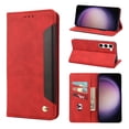 thumbnail image 1 of Allytech Slim Wallet Case for Samsung Galaxy S23, Luxury PU Leather + Soft TPU Cover with Card Slots & Cash Pocket, Magnetic Closure Kickstand Shockproof Business Case for Women men - Red, 1 of 9