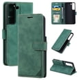thumbnail image 1 of Allytech Slim Wallet Case for Samsung Galaxy S23 Plus, [3 Card Slots] [Cash Pocket] Premium PU Leather Kickstand Magnetic Clasp Shockproof Full Body Protective RFID Blocking Flip Case - Green, 1 of 8