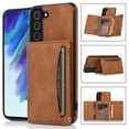 thumbnail image 1 of Allytech Slim Wallet Case for Samsung Galaxy S23 Plus, Business Premium PU Leather Multi-Card Slots Anti-Drop Anti-Scratch Full Body Protection Kickstand Case for Samsung Galaxy S23 Plus - Brown, 1 of 6