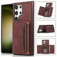 thumbnail image 1 of Allytech Slim Wallet Case for Samsung Galaxy S23 Ultra, Business Premium PU Leather Multi-Card Slots Anti-Drop Anti-Scratch Full Body Protection Kickstand Case for Samsung Galaxy S23 Ultra - Winered, 1 of 6