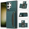 thumbnail image 1 of Allytech Slim Wallet Case for Samsung Galaxy S24 Ultra, Business Premium PU Leather Multi-Card Slots Anti-Drop Anti-Scratch Full Body Protection Kickstand Case for Samsung Galaxy S24 Ultra - Blue, 1 of 6