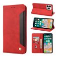 thumbnail image 1 of Allytech Slim Wallet Case for iPhone 14 Pro, Luxury PU Leather + Soft TPU Cover with Card Slots & Cash Pocket, Magnetic Closure Kickstand Shockproof Business Case for Women men - Red, 1 of 9