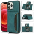 thumbnail image 1 of Allytech Slim Wallet Case for iPhone 15 Pro Max, Business Premium PU Leather Multi-Card Slots Anti-Drop Anti-Scratch Full Body Protection Kickstand Case for iPhone 15 Pro Max - Blue, 1 of 6