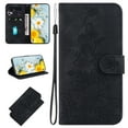thumbnail image 1 of Allytech Slim Wallet Case for iPhone 15 Pro Max, Premium PU Leather Cover with Fashion Flower Pattern, Card Slots & Kickstand Magnetic Clasp Shockproof Dustproof Case with Lanyard - Black, 1 of 8