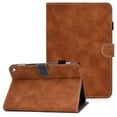 thumbnail image 1 of Allytech Smart Case for Fire HD 10(11th Gen 2021), Fire HD 10 Plus Cover 2021, Vegan PU Leather Anti-Shock Multi-Angle Stand Back Shell Auto Wake Sleep Wallet Case for Fire HD 10.1 inch 2021, Brown, 1 of 7