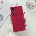 thumbnail image 1 of Allytech Solid Color Phone Case Designed for Samsung Galaxy S22 Ultra, [Sliding Lens Cover] [Full Camera Protection] Shockproof Soft TPU Ultra Thin & Lightweight Fashion Case for Women Men - Red, 1 of 8