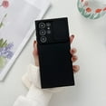 thumbnail image 1 of Allytech Solid Color Phone Case Designed for Samsung Galaxy S23 Ultra, [Sliding Lens Cover] [Full Camera Protection] Shockproof Soft TPU Ultra Thin & Lightweight Fashion Case for Women Men - Black, 1 of 8