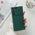thumbnail image 1 of Allytech Solid Color Phone Case Designed for Samsung Galaxy S24 Ultra, [Sliding Lens Cover] [Full Camera Protection] Shockproof Soft TPU Ultra Thin & Lightweight Fashion Case for Women Men - Darkgreen, 1 of 8