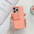 thumbnail image 1 of Allytech Solid Color Phone Case Designed for iPhone 13 Pro, [Sliding Lens Cover] [Full Camera Protection] Shockproof Soft TPU Ultra Thin & Lightweight Fashion Case for Women Men - Pink, 1 of 7