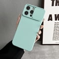 thumbnail image 1 of Allytech Solid Color Phone Case Designed for iPhone 14 Pro Max, [Sliding Lens Cover] [Full Camera Protection] Shockproof Soft TPU Ultra Thin & Lightweight Fashion Case for Women Men - Iceblue, 1 of 10