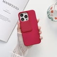 thumbnail image 1 of Allytech Solid Color Phone Case Designed for iPhone 14 Pro, [Sliding Lens Cover] [Full Camera Protection] Shockproof Soft TPU Ultra Thin & Lightweight Fashion Case for Women Men - Red, 1 of 7