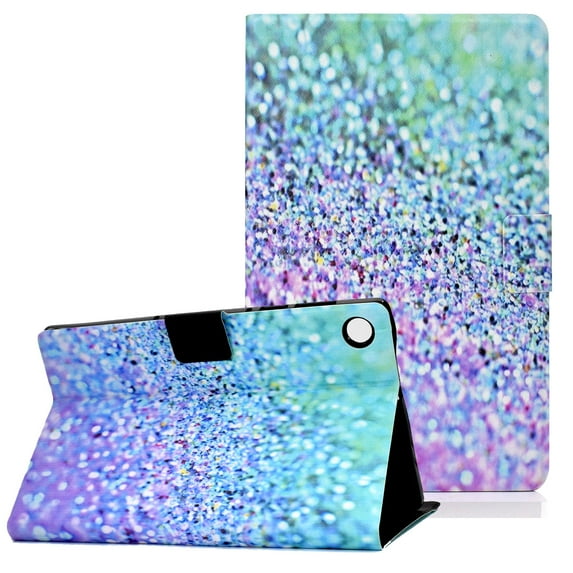 Allytech Stand Case for Samsung Galaxy Tab A8 10.5" 2021, Folio PU Leather Anti-Scratch Magnetic Closure Smart Auto Sleep Wake Card Slots Wallet Case for Galaxy Tab A8 SM-X200/X205/X207, Purple Sand