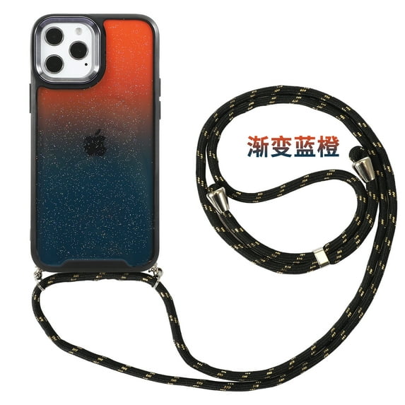 Allytech Stitching Multicolor Case Compatible with iPhone XR,Stitching Multicolor Design Ultra Slim with lanyard Shockproof Case for iPhone XR 6.1 inch,A