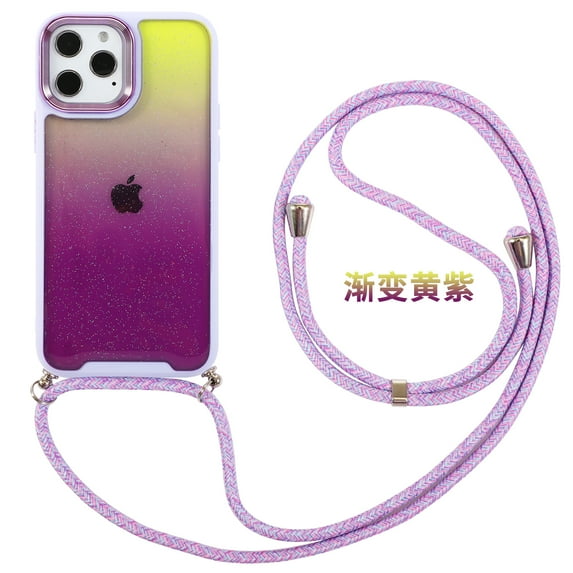 Allytech Stitching Multicolor Case Compatible with iPhone XR,Stitching Multicolor Design Ultra Slim with lanyard Shockproof Case for iPhone XR 6.1 inch,C