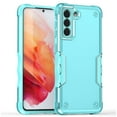 thumbnail image 1 of Allytech Sturdy Phone Case for Samsung Galaxy S21, Heavy Duty Camera Lens Protection Shockproof Non-Slip Shell, Hard Plastic & Soft TPU Bumper Cover for Samsung Galaxy S21 - Mint, 1 of 5