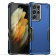 thumbnail image 1 of Allytech Sturdy Phone Case for Samsung Galaxy S21 Ultra, Heavy Duty Camera Lens Protection Shockproof Non-Slip Shell, Hard Plastic & Soft TPU Bumper Cover for Samsung Galaxy S21 Ultra - Blue, 1 of 6