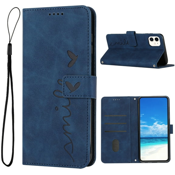 Allytech Suited for Apple iPhone 11 Case Cover,PU Leather Flip Holder ID Credit Card Slots Magnetic Closure Folio Wallet Shockproof Dustproof Protective Phone Case,Blue