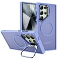 thumbnail image 1 of Allytech Translucent Case for Samsung Galaxy S24 Ultra, [Fit for MagSafe] [Camera Kickstand] Shockproof Ultra Thin Anti-Fingerprint Scratch-Resistant Back Cover Support Wireless Charging - Lightpurple, 1 of 8