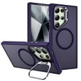 thumbnail image 1 of Allytech Translucent Case for Samsung Galaxy S24 Ultra, [Fit for MagSafe] [Camera Kickstand] Shockproof Ultra Thin Anti-Fingerprint Scratch-Resistant Back Cover Support Wireless Charging - Darkpurple, 1 of 8