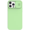 thumbnail image 1 of Allytech Ultra Slim Case for iPhone 15 Pro Max, Liquid Silicone Smooth Touch Sliding Camera Case, Luxury Anti-Stain Anti-Drop Shockproof Rugged PC Protective Back Cover for iPhone 15 Pro Max - Green, 1 of 10