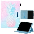 thumbnail image 1 of Allytech Universal 7" Tablet Case, Slim Lightweight Multi Angle Stand Folio Cover with Pencil Holder for Onn 7", RCA Voyager, Fire 7/Oasis, Lenovo, Google and More 6.5-7.5" Tablet,Pink Pineapple, 1 of 1