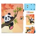 thumbnail image 1 of Allytech Universal Case for 6.5-7.5 inch Tablet, PU Leather Stand Cover with Card/Pencil Holder for Galaxy Tab A 7.0,Kindle Fire 7,Galaxy Tab 3/Tab E Lite 7.0 and Other 7" Tab, Leaf Panda, 1 of 1