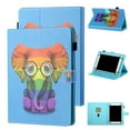 thumbnail image 1 of Allytech Universal Case for 7 Inch Tablet, PU Leather Stand Slim Cute Cover for HD 7 /HDX 7 /Oasis 7 /Galaxy Tab 7 /Lenovo/Dragon Touch/Vankyo MatrixPad/Onn 7 Inch Android Tablet, Colorful Elephant, 1 of 8