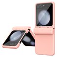 thumbnail image 1 of Allytech Upgrade Case for Samsung Galaxy Z Flip5 with Build in Scree Protector, Full Body Shockproof Hinge Protection Rugged Hybrid Solid Color Chic Phone Case for Galaxy Z Flip 5 5G - Pink, 1 of 6