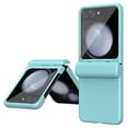 thumbnail image 1 of Allytech Upgrade Case for Samsung Galaxy Z Flip5 with Build in Scree Protector, Full Body Shockproof Hinge Protection Rugged Hybrid Solid Color Chic Phone Case for Galaxy Z Flip 5 5G - Green, 1 of 6