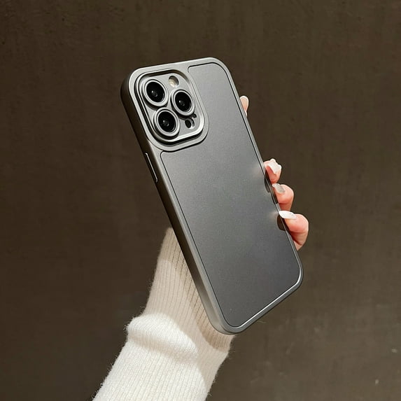 Allytech Upgrade iPhone 12 Pro Max Case, Slim Fit Shell Hybrid Skin-Feeling Shockproof Anti-Scratch Camera Lens Protective Bumper Phone Case for Apple iPhone 12 Pro Max - Gray