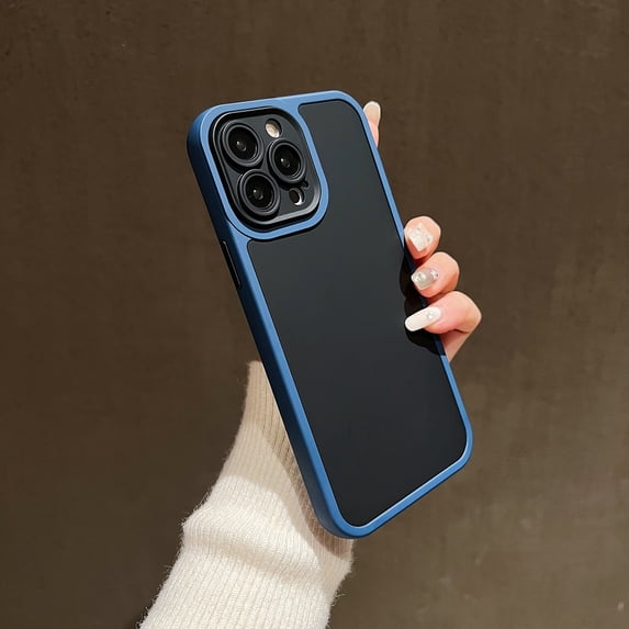 Allytech Upgrade iPhone 14 Pro Case, Slim Fit Shell Hybrid Skin-Feeling Shockproof Anti-Scratch Camera Lens Protective Bumper Phone Case for Apple iPhone 14 Pro - Blue
