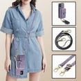 thumbnail image 1 of Allytech Wallet Case for Apple iPhone 13 Pro Max, with Crossbody Shoulder Strap Large Zipper Pocket Cards Slots Stand Protective Shockproof Case for iPhone 13 Pro Max - Purple, 1 of 9