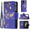 thumbnail image 1 of Allytech Wallet Case Compatible with Samsung Galaxy S23 Ultra (6.8") 2023, 9 Card Holder & Zipper Pocket PU Leather Anti-Shock Kickstand Case with Hand Strap for Galaxy S23 Ultra 5G, Purple Butterfly, 1 of 4