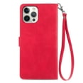thumbnail image 1 of Allytech Wallet Case Compatible with iPhone 13 Pro , PU Leather Flip Case with Card Holders RFID Blocking Stand Shockproof TPU Inner Shell Phone Cover for iPhone 13 Pro,Red, 1 of 8