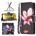 thumbnail image 1 of Allytech Wallet Case Compatible with iPhone 14 Pro (6.1 inch) 2022, 9 Card Holder & Zipper Pocket PU Leather Anti-Shock Kickstand Case with Hand Strap for iPhone 14 Pro 5G, Pink Floral, 1 of 7