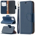 thumbnail image 1 of Allytech Wallet Case Cover for Apple iPhone 12 Mini 5.4-inch, Premium PU Leather Folio Flip Kickstand Credit Cards Holoder Hand Wrist Strap TPU Back Cover for Apple iPhone 12 mini, Blue, 1 of 6