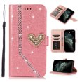 thumbnail image 1 of Allytech Wallet Case Fits for iPhone 13 Pro Max (6.7 inch, 2021 Release), Glitter Rhinestone Flip Kickstand Bling PU Leather TPU Bumper Shockproof Magnetic Closure Cover with Card Holder, Pink, 1 of 9