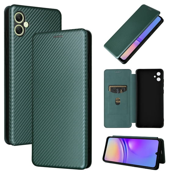 Allytech Wallet Case for Galaxy A05S, Premium PU Leather Flip Stand RFID Blocking Shockproof Protective Slim Cars Slots Phone Case Cover for Samsung Galaxy A05S, Green