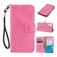 thumbnail image 1 of Allytech Wallet Case for Galaxy Note 10, PU Leather Owl Embossed Detachable Wrist Strap Kickstand Folio Flip Full Protective Shockproof Anti-slip Wallet Case Cover for Samsung Galaxy Note 10,Pink, 1 of 7
