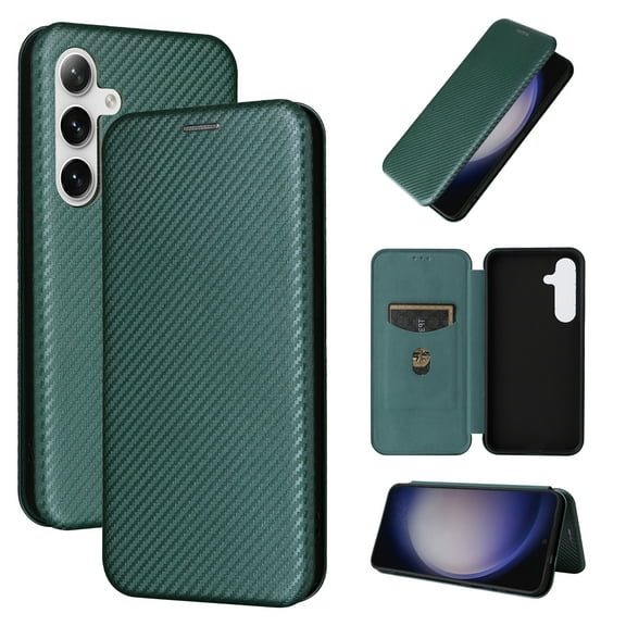 Allytech Wallet Case for Galaxy S24 Plus, Premium PU Leather Flip Stand RFID Blocking Shockproof Protective Slim Cars Slots Phone Case Cover for Samsung Galaxy S24 Plus, Green