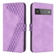 thumbnail image 1 of Allytech Wallet Case for Google Pixel 6 Pro (2021), PU Leather and TPU Bumper Full Protection Credit Card Holder Flip Book Stand Hand Strap Case for Google Pixel 6 Pro 5G, Purple, 1 of 9
