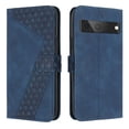 thumbnail image 1 of Allytech Wallet Case for Google Pixel 7 (2022), PU Leather and TPU Bumper Full Protection Credit Card Holder Flip Book Stand Hand Strap Case for Google Pixel 7 5G, Blue, 1 of 8