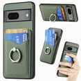 thumbnail image 1 of Allytech Wallet Case for Google Pixel 7, Weave Texture TPU Cards Holder Ring Holder Kickstand Shockproof Anti-Scratch Bumper Back Cover Case for Google Pixel 7 - Green, 1 of 13